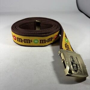 RARE M&M Candies Canvas Web Belt Fabric With Logo 90s M&M Mars Promo